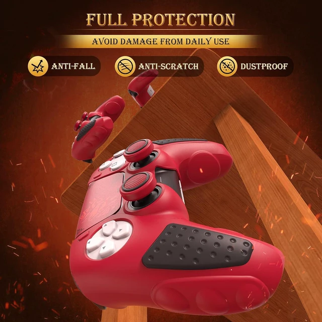 Alt view image 5 of 7 - Anti-Slip PS5 Controller Skin, Soft Silicone Protective Cover Case for PlayStati