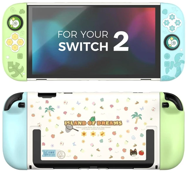 Main image of Switch 2 Protective Case Set, Hard PC Back Cover with Silicone Joypad Covers, Do