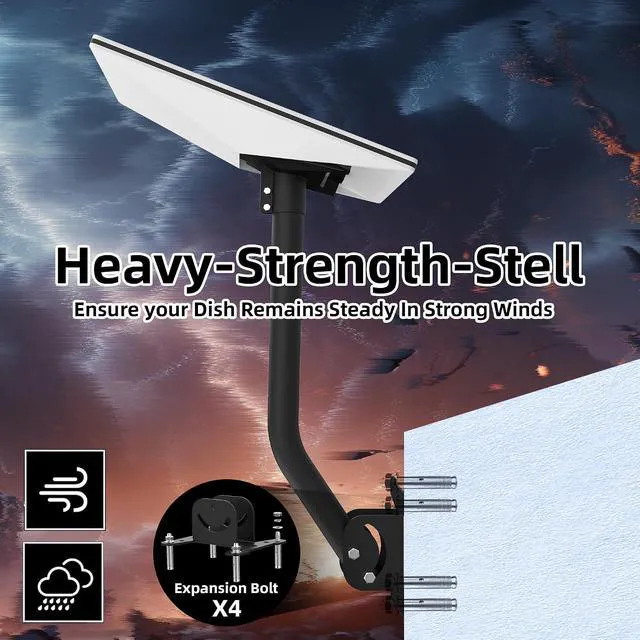 Alt view image 2 of 7 - for Starlink Mount, Starlink Gen 3 Kit Bracket,for Starlink V3 Satellite Kit Pip