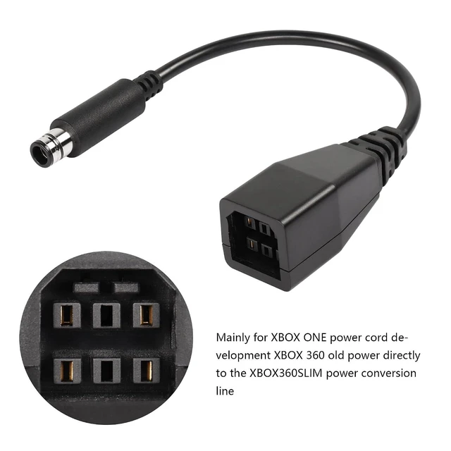 Alt view image 3 of 6 - 0.5ft Power Supply for Xbox 360 to Xbox 360 E Power Conversion Cable Adapter(360
