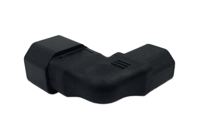 Alt view image 4 of 6 - Right Angle IEC 320 C14 3 Pin Male to C13 Female PDU PSU UPS Power Extension Ada