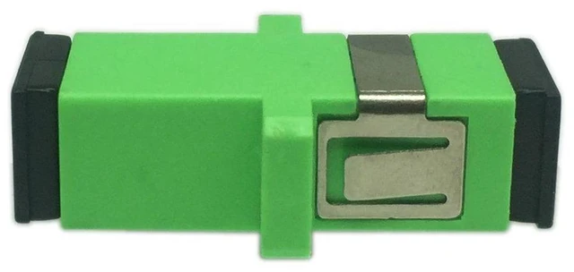 Alt view image 5 of 7 - SC Fiber Optic Adapter Female to Female APC Simplex Single Mode Fiber Optical Co