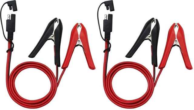 Main image of 3.2FT 12V 14AWG Alligator Crocodile Clip to SAE Connector Quick Release Quick Di