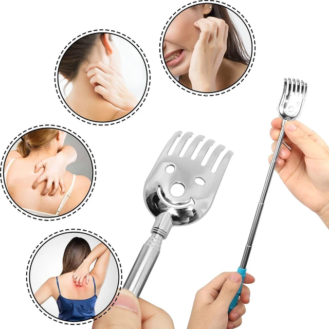 Alt view image 4 of 6 - 5 Pack Telescoping Back Scratcher, Portable Extendable Back Scratcher, Telescopi