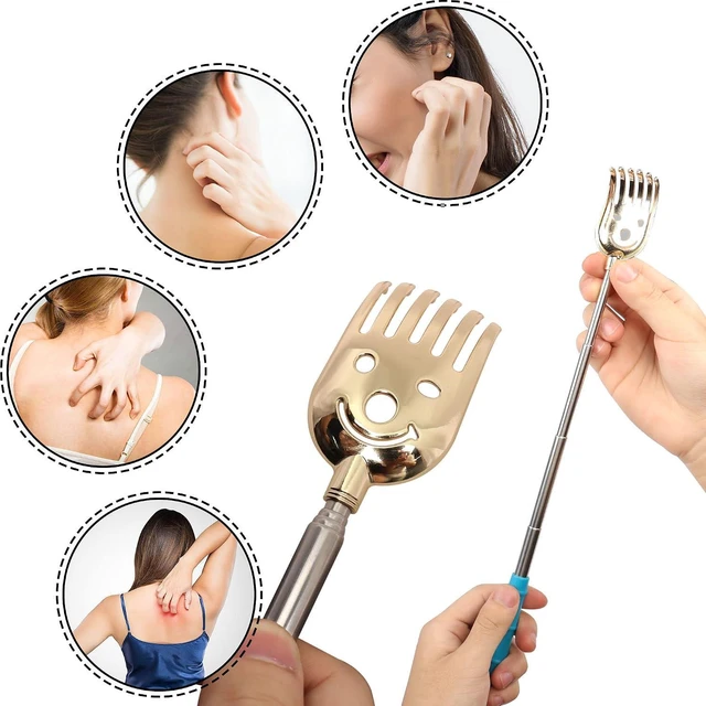 Alt view image 4 of 6 - 5 Pack Telescoping Back Scratcher, Portable Extendable Back Scratcher, Telescopi