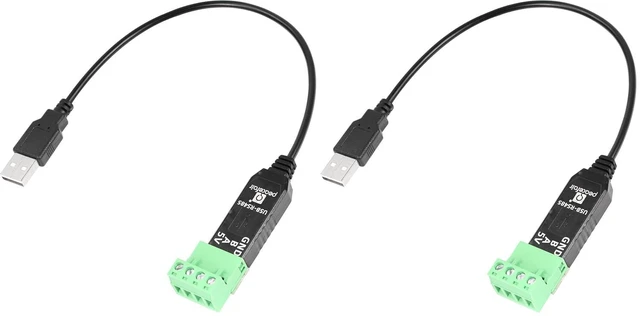 Main image of 1FT RS485 to USB Terminal Converter Serial Port Cable for Windows 7 8 10 (Pack o