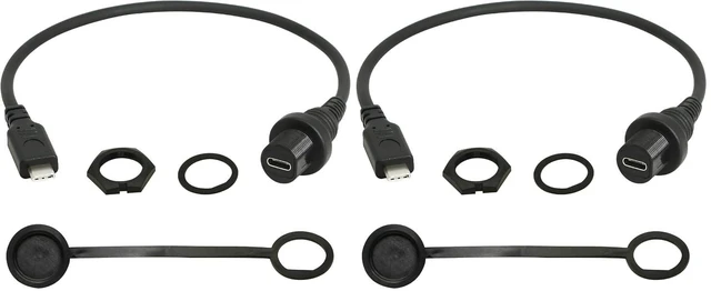 Main image of 30cm USB Type C 2.0 Car Mount Dash Flush Waterproof Extension Cable for Car, Boa