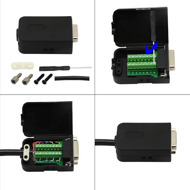 Alt view image 5 of 7 - DB15 Breakout Connector, Serial Female to DB15 Screw Terminal Signal Module with