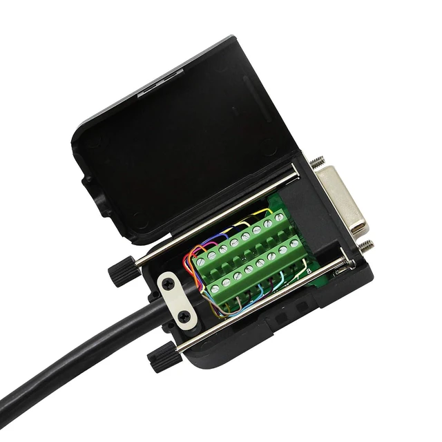 Alt view image 6 of 7 - DB15 Breakout Connector, DB15 D-SUB Female Solderless Serial to Screw Wiring Ter