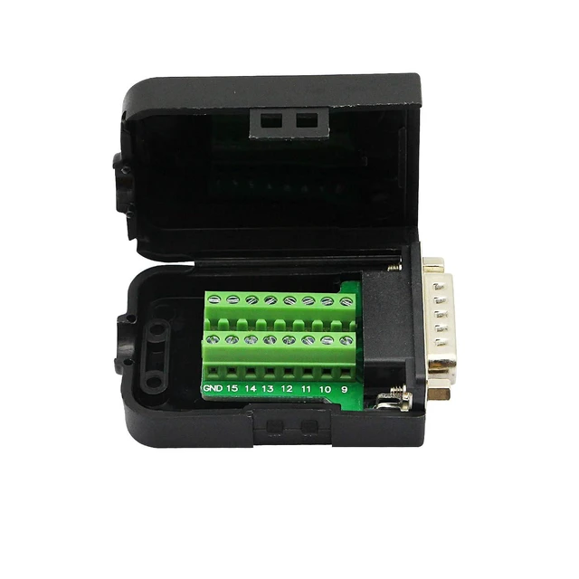 Alt view image 2 of 7 - DB15 Breakout Connector - DB15 Screw Wiring Terminal Signal Module Breakout PCB