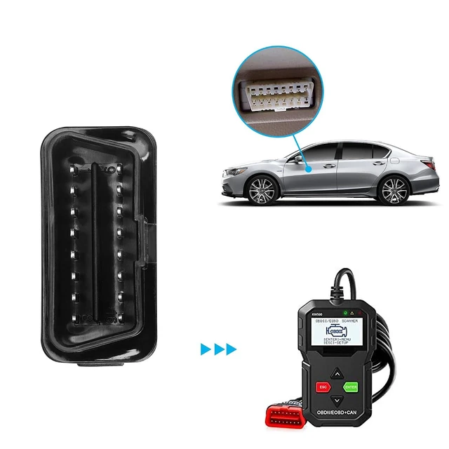 Alt view image 4 of 6 - Auto Car OBD2 16 Pin Connector, Universal OBDII 16 Pin Male Connector Adapter,DI