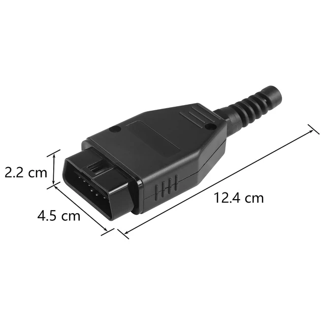 Alt view image 6 of 6 - Auto Car OBD2 16 Pin Connector, Universal OBDII 16 Pin Male Connector Adapter,DI