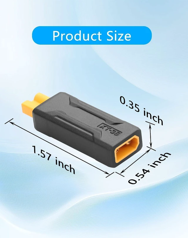 Alt view image 6 of 6 - 2 Pack XT30 Male to Female Connector Adapter Bidirectional Power Transfer for RC