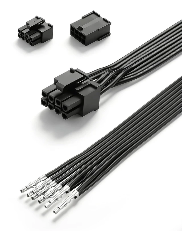 Main image of PCIe 8 Pin (6+2) Male Bare Wire DIY Cabl with 5557/5559 8Pin Connector for PSU C