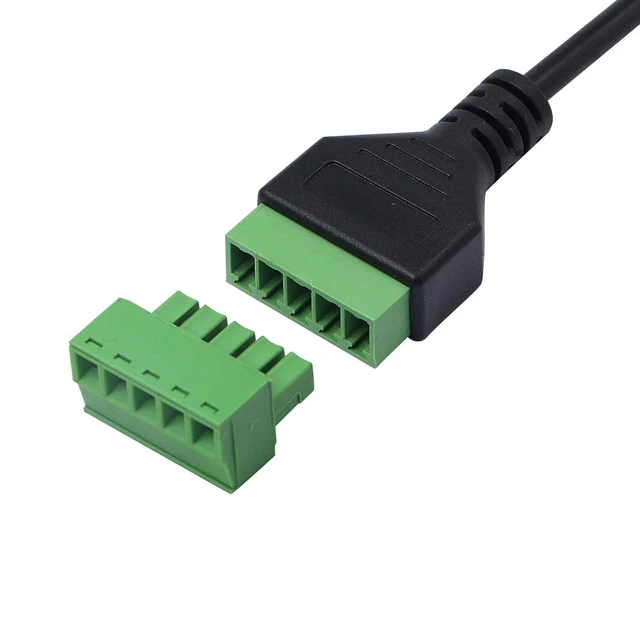 Alt view image 5 of 7 - 1ft Micro USB Male to 5 Pins Screw Terminal Female Solderless Charging and Data