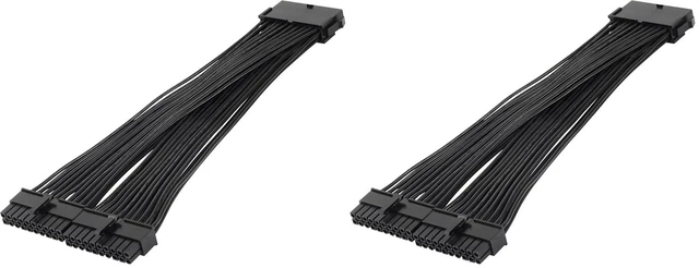 Main image of 24cm ATX 20 Pin Power Supply Splitter Cable,18AWG ATX 20Pin Female to 2 Male PSU