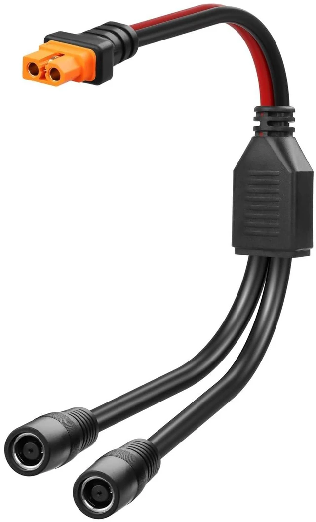 Main image of 12AWG XT60I to DC8MM Y Splitter Power Cable XT-60I Female to Dual DC7909 Female
