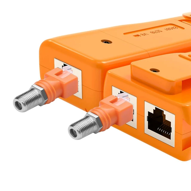 Alt view image 3 of 7 - F to RJ45 Converter Adapter 4 Pack R-F Female to RJ45 Male Ethernet Coaxial Coup