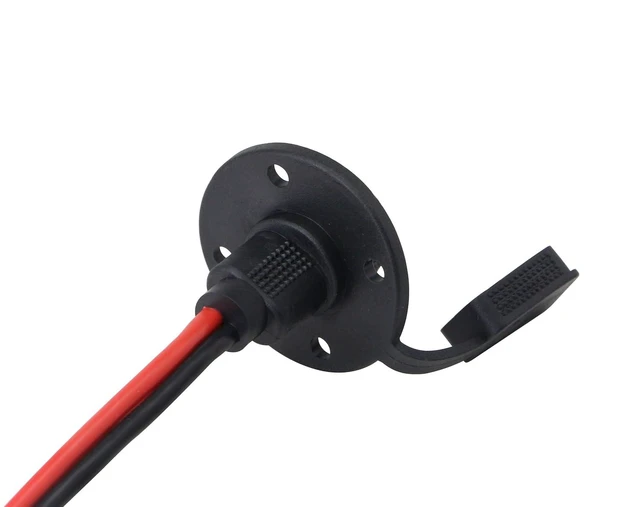 Alt view image 3 of 7 - 30CM 12AWG SAE Socket Solar Weatherproof Sidewall Port DIY Cord, SAE Quick Disco