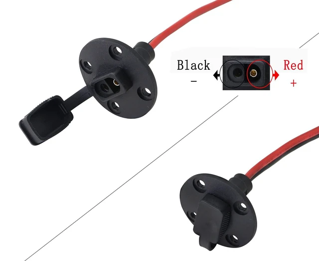 Alt view image 2 of 7 - 30CM 12AWG SAE Socket Solar Weatherproof Sidewall Port DIY Cord, SAE Quick Disco