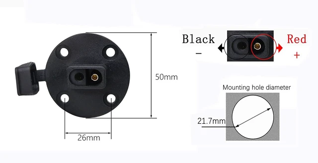 Alt view image 4 of 7 - 30CM 12AWG SAE Socket Solar Weatherproof Sidewall Port DIY Cord, SAE Quick Disco