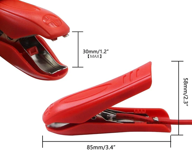 Alt view image 4 of 7 - 1.8m 18AWG 12V 24V Battery Clamp Clip-On with Quick Splice Crimp Lock Terminal E