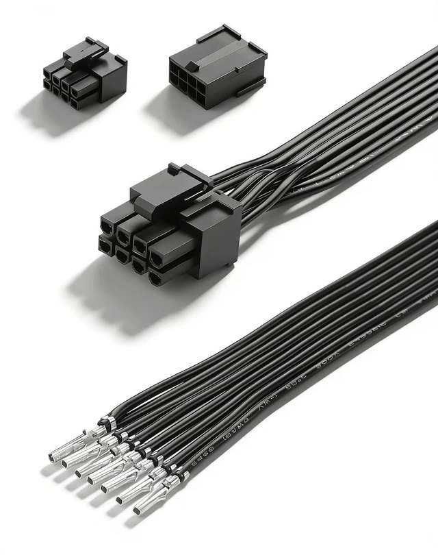 Main image of PCIe 8 Pin (6+2) Male Bare Wire DIY Cabl with 5557/5559 8Pin Connector for PSU C