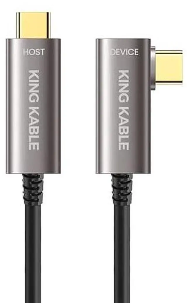 Main image of Optical Fiber USB3.1 Gen2 TypeC 90° Right Angle Cable 10Gbps Backward Compatible with USB3.0 USB2.0 USB1.1 Verison