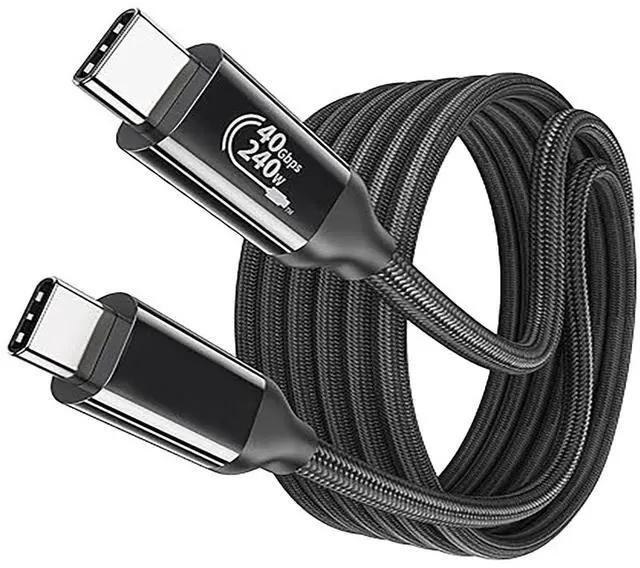 Main image of USB4 Type-C Cable 6.6FT (2M), 40Gbps High Speed USB C Cable, 240W PD Fast Charging, 8K@60Hz / Dual 4K@60Hz MST Support, 4K@144Hz, Thunderbolt 4 Compatible, for Docking Station, Monitor, Laptop