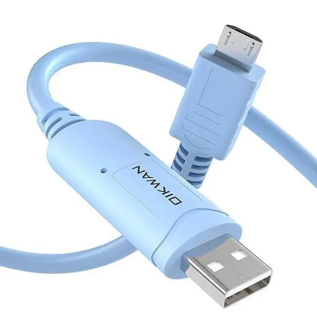 Alt view image 6 of 6 - USB to Micro USB Console Cable with FTDI Chipset, RS232 Serial Port Adapter for Cisco Routers/Switches, PLC, Industrial Control Devices, Compatible with Windows/Mac/Linux (6ft/1.8m)