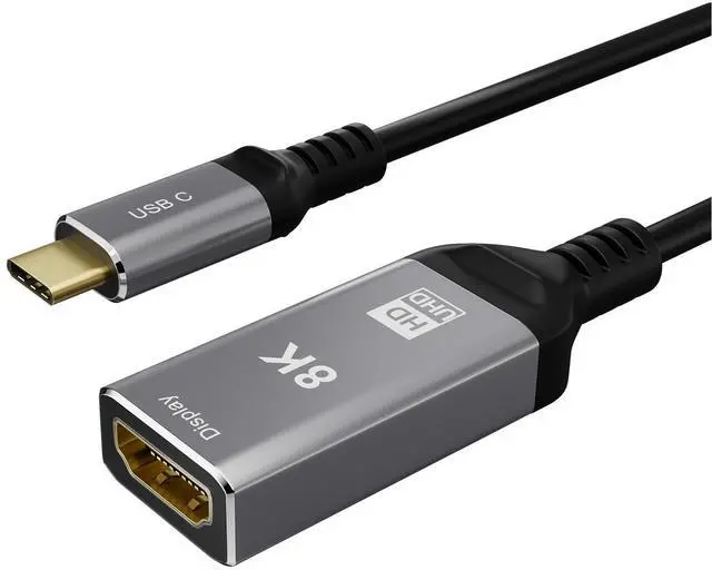 Main image of USB-C to HDMI Cable 8K@60Hz, Type-C to HDMI Adapter Cable, 8K UHD Video Converter, Dynamic HDR, High Refresh Rate Display Cable for Laptop, MacBook