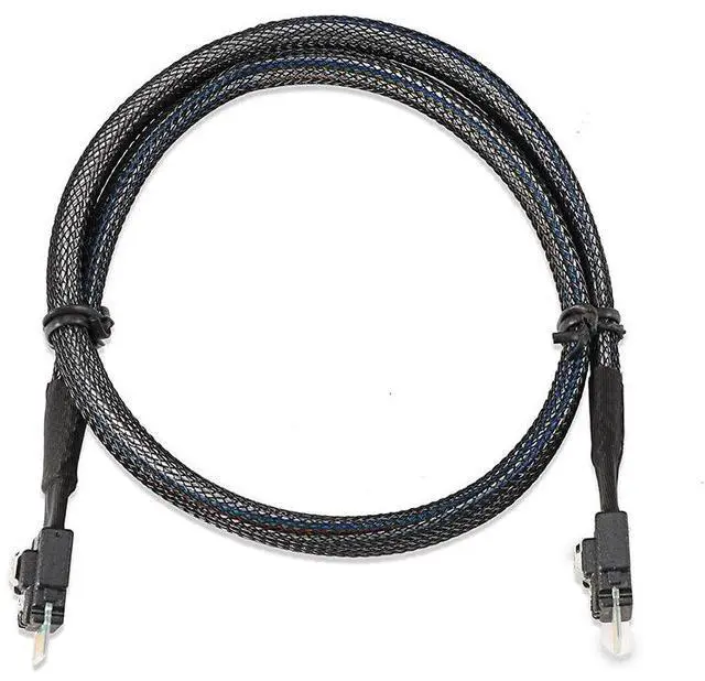 Alt view image 4 of 4 - Mini SAS SFF-8654 to SFF-8654 Cable 1.6FT (0.5M), 38-Pin Internal SAS Data Cable, 16Gbps High Speed Server Storage Cable