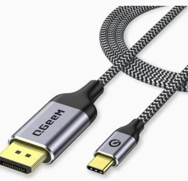 Main image of USB-C to DisplayPort Cable 3.9FT (1.2M), 4K@60Hz Type-C to DP Cable, 2K@165Hz High Refresh Rate Video Cable, Nylon Braided DisplayPort Adapter, Gold-Plated Connector for MacBook Pro