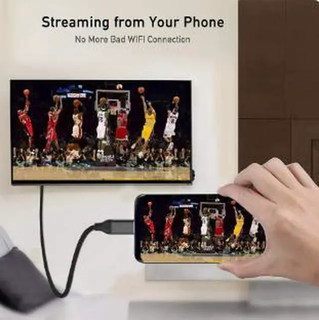 Alt view image 5 of 5 - USB-C to HDMI Cable 9.8FT (3M), 4K@30Hz Type-C to HDMI Video Cable, USB-C Display Adapter Cable for Laptop