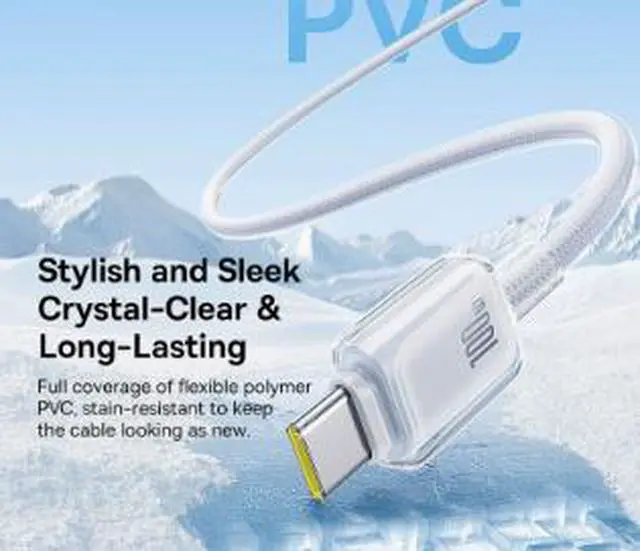 Alt view image 3 of 4 - USB-C Cable 6.6FT (2M), 100W PD Fast Charging Cable with E-Marker Chip, Type-C to Type-C High Speed Data Cable