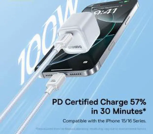 Alt view image 4 of 4 - USB-C Cable 6.6FT (2M), 100W PD Fast Charging Cable with E-Marker Chip, Type-C to Type-C High Speed Data Cable