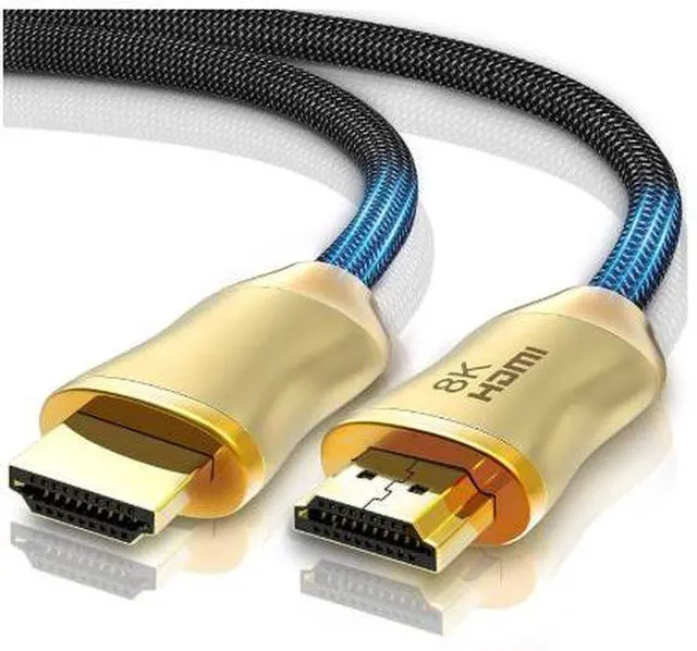 Alt view image 2 of 4 - Ultra High Speed HDMI 2.1 Cable 9.8FT (3M), 48Gbps 8K@60Hz 4K@120Hz HDMI Cable with HDR, eARC, 3D, Ethernet for Gaming Console, PC, TV, Monitor & Projector