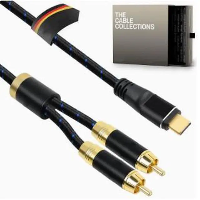 Main image of USB-C to Dual RCA Cable 3.3FT (1M), Type-C to 2 RCA Stereo Audio Cable, Left/Right Channel Adapter for Amplifier, Speaker, Receiver, TV & Home Audio System