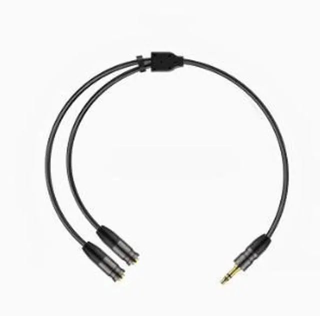 Alt view image 5 of 5 - 3.5mm Audio Splitter Cable 0.8FT (0.25M), Male to Dual Female AUX Adapter, Headphone Y Splitter Cable with Gold-Plated Connector for Headphones, Earbuds, Speakers & Mobile Devices