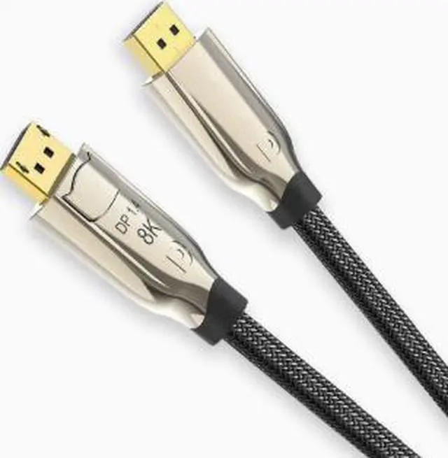 Alt view image 6 of 6 - DisplayPort 1.4 Cable 16.4FT (5M), 8K Ultra HD DP Cable with Gold-Plated Connector, Supports 8K@60Hz, 4K@240Hz, 165Hz, 144Hz High Refresh Rate Gaming Cable for PC, GPU, Monitor & Display