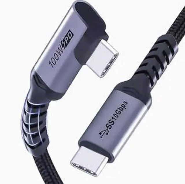 Main image of USB-C to USB-C Cable 9.8FT (3M), USB 3.1 Gen 2 10Gbps Data Transfer Cable with 100W PD Fast Charging, 4K@60Hz Video Output for Laptop, SSD, Monitor & Mobile Devices