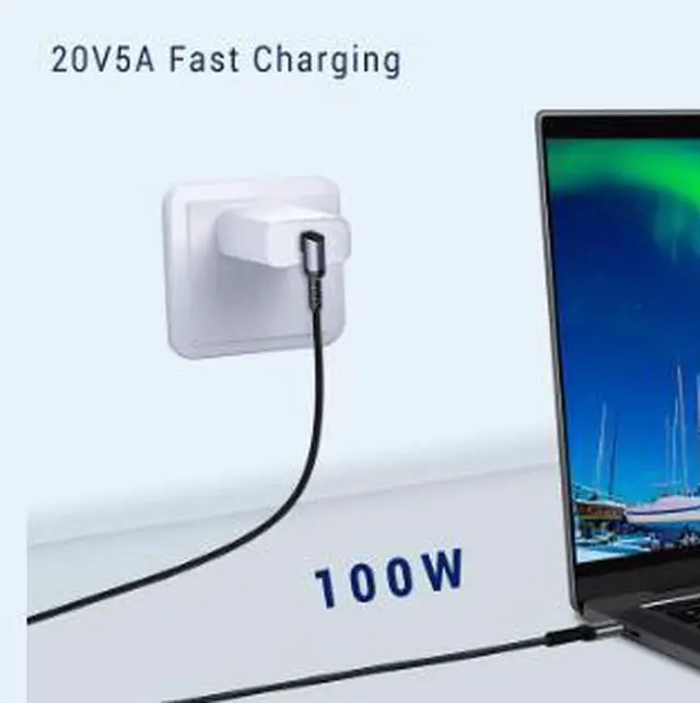 Alt view image 3 of 4 - USB-C to USB-C Cable 9.8FT (3M), USB 3.1 Gen 2 10Gbps Data Transfer Cable with 100W PD Fast Charging, 4K@60Hz Video Output for Laptop, SSD, Monitor & Mobile Devices