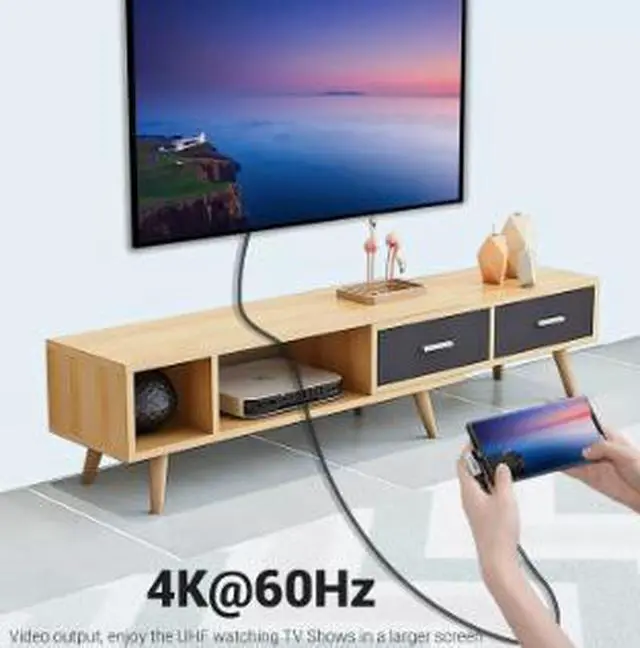 Alt view image 4 of 4 - USB-C to USB-C Cable 9.8FT (3M), USB 3.1 Gen 2 10Gbps Data Transfer Cable with 100W PD Fast Charging, 4K@60Hz Video Output for Laptop, SSD, Monitor & Mobile Devices