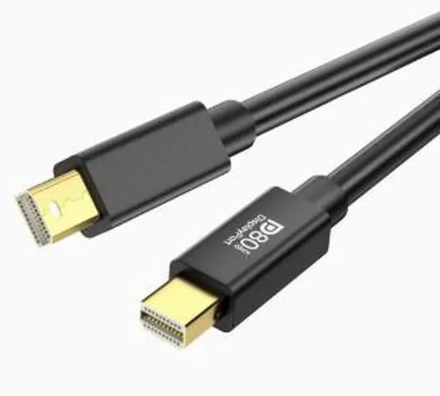 Main image of Mini DisplayPort 2.1 Cable 6.6FT (2M), Mini DP Male to Male Cable 80Gbps High Speed Supports 16K@30Hz, Gold-Plated Connector for Monitor, Laptop & Display Devices