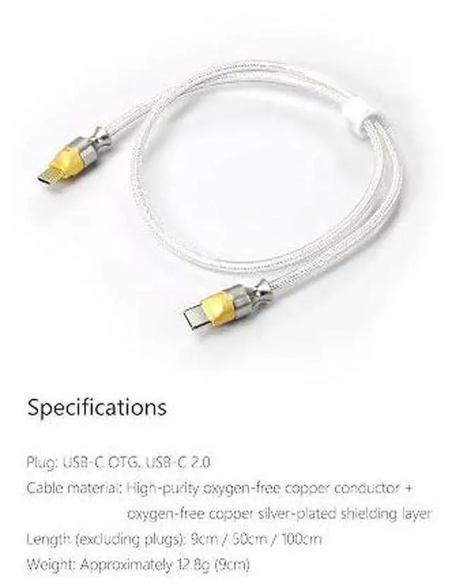 Alt view image 6 of 6 - TC05 M2 USB-C 2.0 to USB-C OTG 9 cm Decoding Data Cable, Reversed Usage Can Be for Emergency Charging
