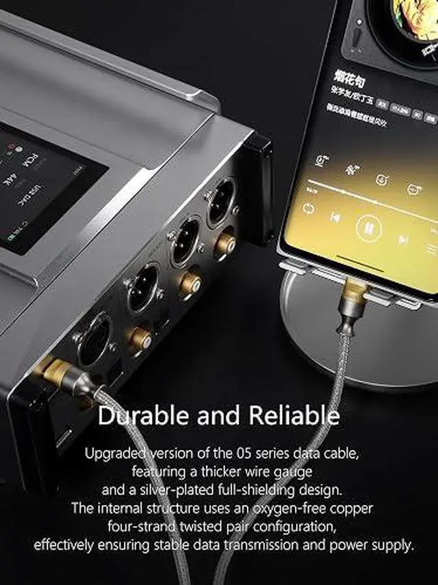 Alt view image 3 of 6 - TC05 M2 USB-C 2.0 to USB-C OTG 9 cm Decoding Data Cable, Reversed Usage Can Be for Emergency Charging