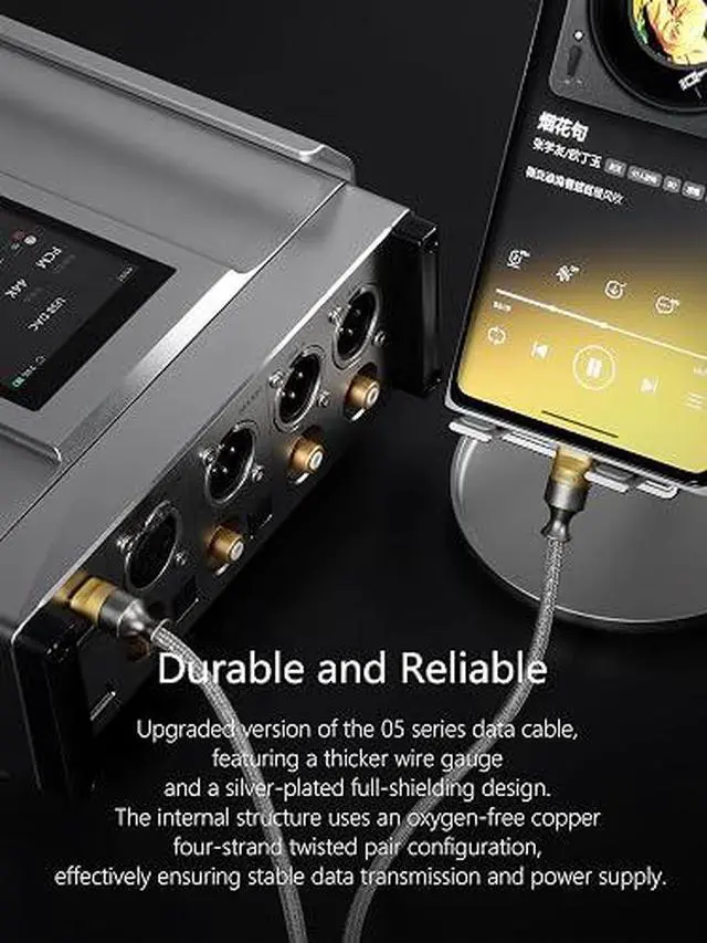 Alt view image 4 of 4 - TC05 M2 USB-C 2.0 to USB-C OTG 100 cm Decoding Data Cable, Reversed Usage Can Be for Emergency Charging