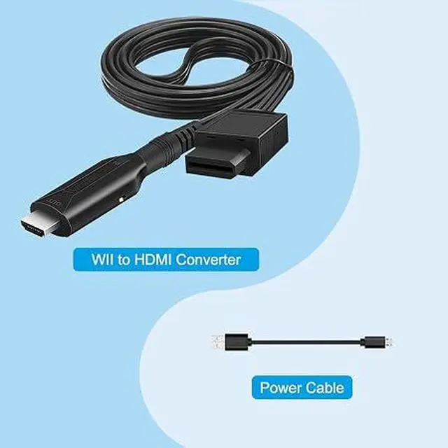 Alt view image 6 of 7 - Wii to HDMI 1M(3.2FT) Cable Converter,1080P/ 720P Wii HDMI Adapter Output Video Audio Wii HDMI Converter Supports All Wii Display Modes, NTSC .Compatible with Wii, Wii U, HDTV