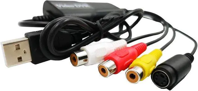 Alt view image 5 of 6 - Portable USB 2.0 AV/RCA Composite and S-Video Audio Video Capture Card Adapter VHS DVD