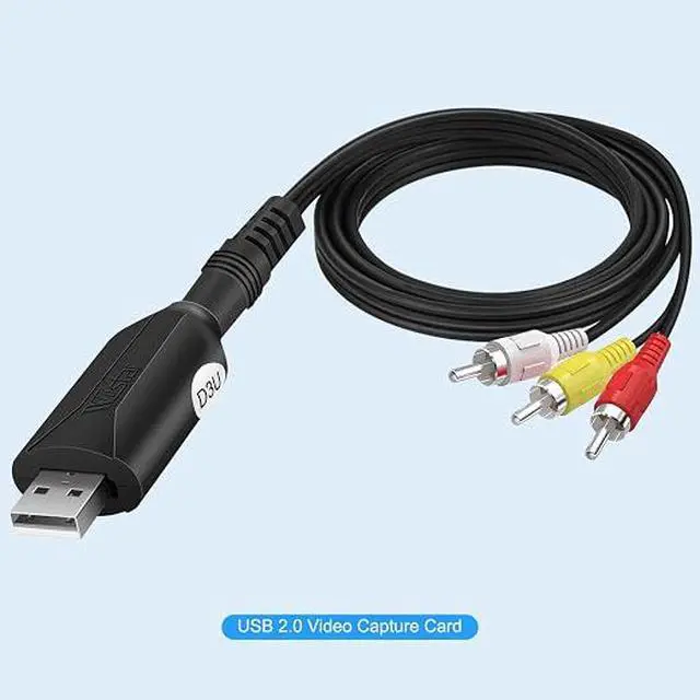Alt view image 7 of 7 - USB Audio Video Capture Card, Video Grabber VHS VCR TV to DVD Converter Capture Card Adapter for Windows